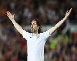 Harrison is also a good soccer player and is credited for scoring the winning goal when he was playing for the charitable event Soccer Aid in the year